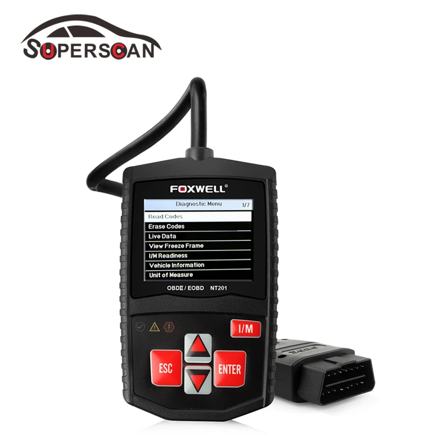 FOXWELL NT201 Voiture Outil De Diagnostic Auto OBD 2 OBDII Lecteur de Code Scanner Universel