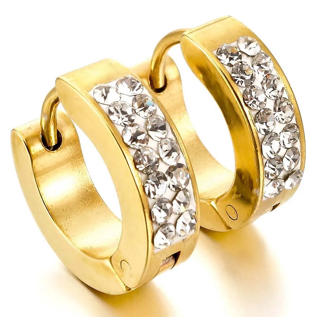

two row ear gold buckle