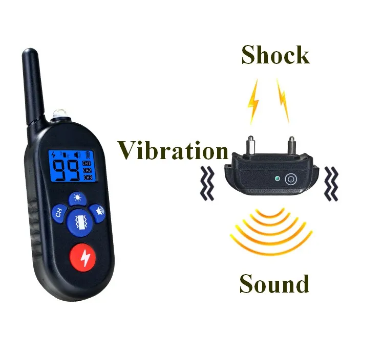 Pet Training Collar Electric Pet Training Collar Large Dog Training Collier Anti Aboiement 800m Wireless Remote Control 