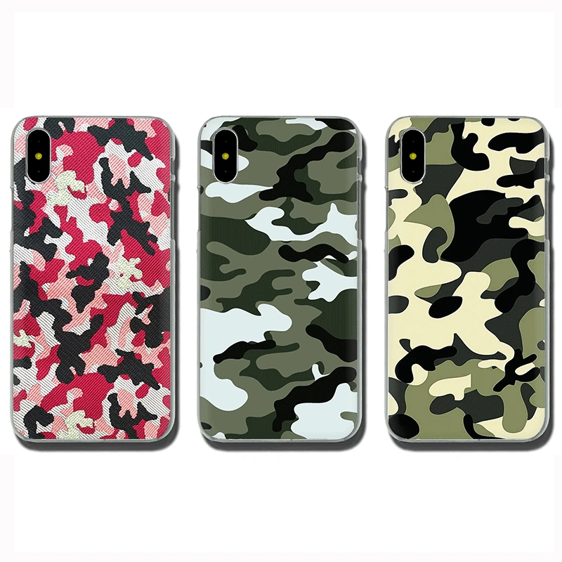 Защитный Камуфляжный Жесткий Чехол для iphone 5 5s 5C SE 2020 6 6s 7 8 plus X XR XS 11 Pro Max|Бамперы| |