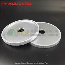Best Price DIATOOL 2pcs 125mmx10MM Vacuum Brazed Diamond Grinding Flat Wheel Beveling Wheel For Marble Granite Artificial Stone Best Price DIATOOL 2pcs 125mmx10MM Vacuum Brazed Diamond Grinding Flat Wheel Beveling Wheel For Marble Granite Artificial Stone