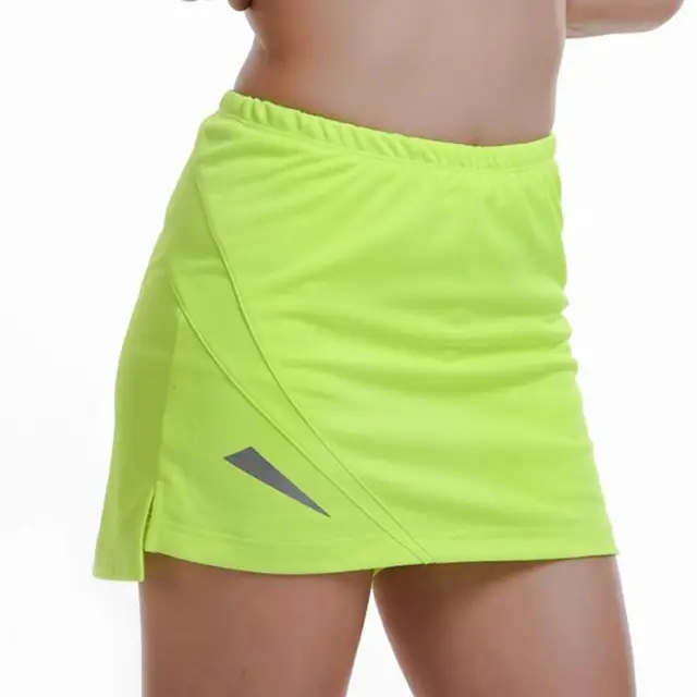 Womens Fitness Holiday Anti Exposure Jogging Button Crop Tops Sports Gym Sport Skirt