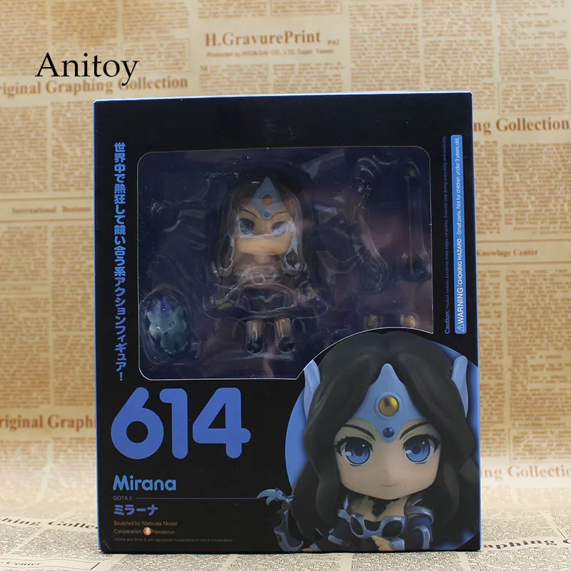  DOTA 2 Mirana #614 Nendoroid PVC Action Figures Collectible Model Toys 10cm KT3622