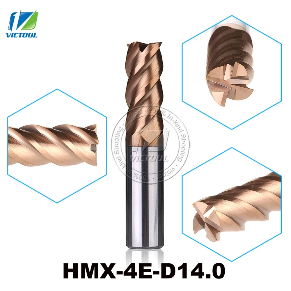 HMX-4E-D14.0 High Speed Cutting And Try Cutting 4-Flute Flattened End Mills Milling Cutter End Mills Straight Shank Tool