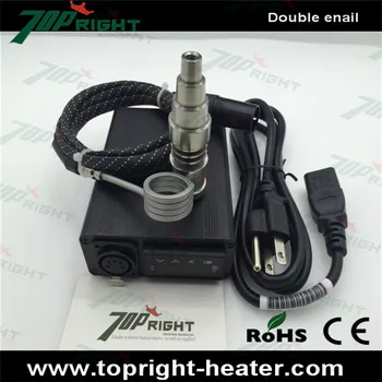 

The 120v 150w coil heater with titanium nail match single temperature control box