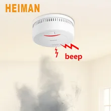 10 лет литиевая батарея питание детектор дыма, автоматическая проверка пожарной сигнализации с низким Warning-626PHS батареи