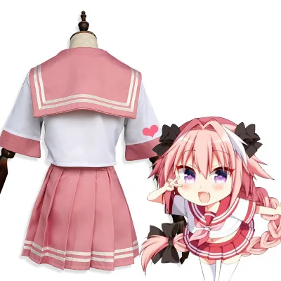 Fate/Grand Order cos FGO Astolfo Косплей косплей костюм моряка JK Аниме на Хэллоуин|Костюмы из