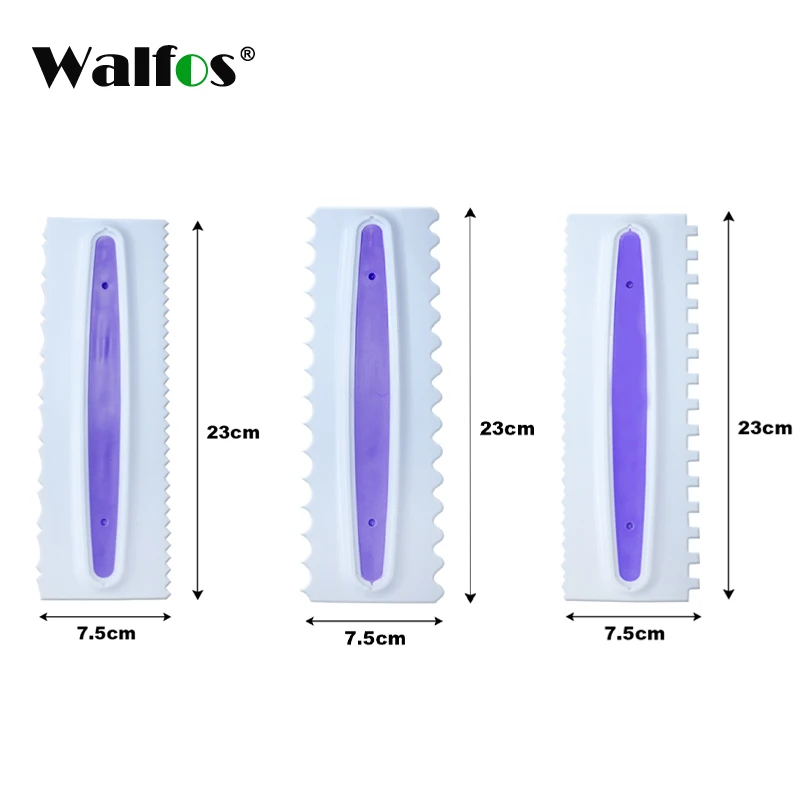WALFOS ГРЕБЕНКА для глазури, пластиковые шпатели для мастики, скребок для торта, инструменты для выпечки и выпечки, украшения торта, кухонная утварь