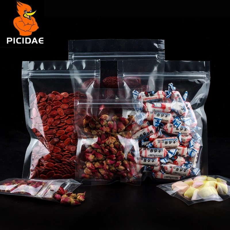 Мешки для термосварки PET Zip Lock Пластиковая упаковка Прозрачный пакет Ziplock