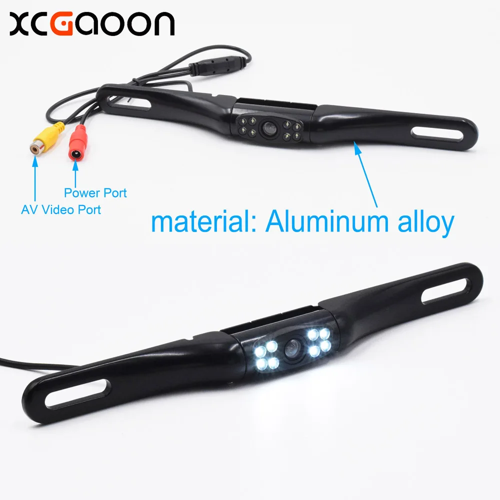 

XCGaoon CCD HD Car Rear View Camera 140 Degree Wide Angle Waterproof 8 LED Night Vision Parking Reversing Assistance