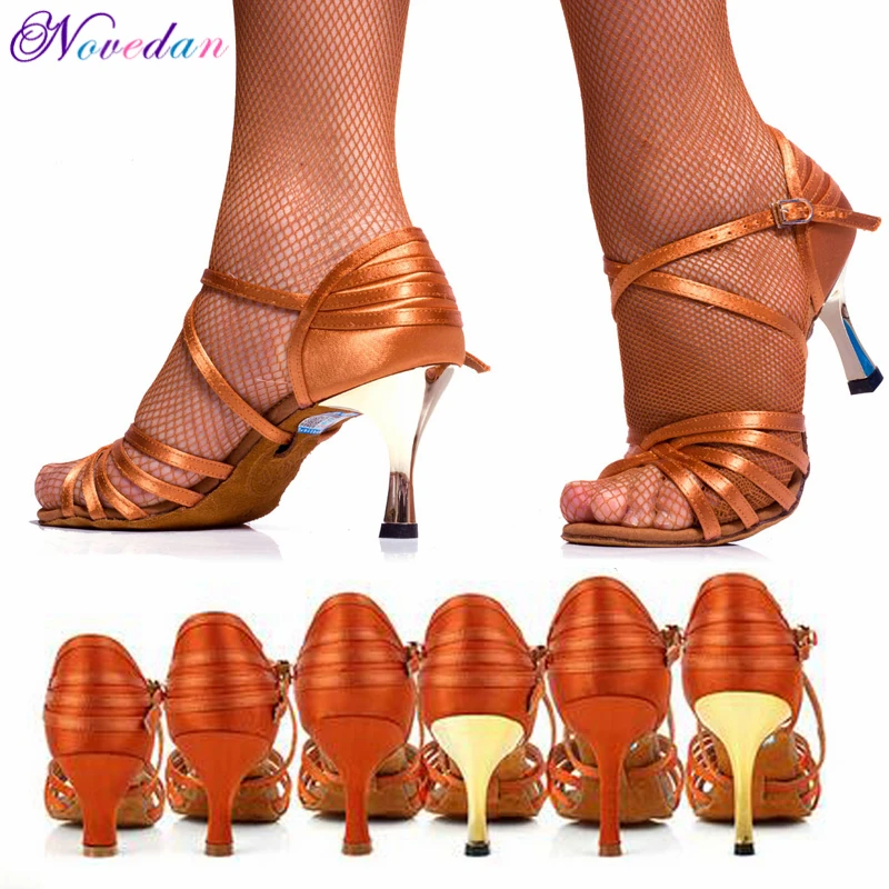 Женские Танго/бальные/латинские Танец танцевальная обувь высокий каблук Salsa Professional танцевальная обувь для девочек дамы 5 см/6 см/7 см/8 см