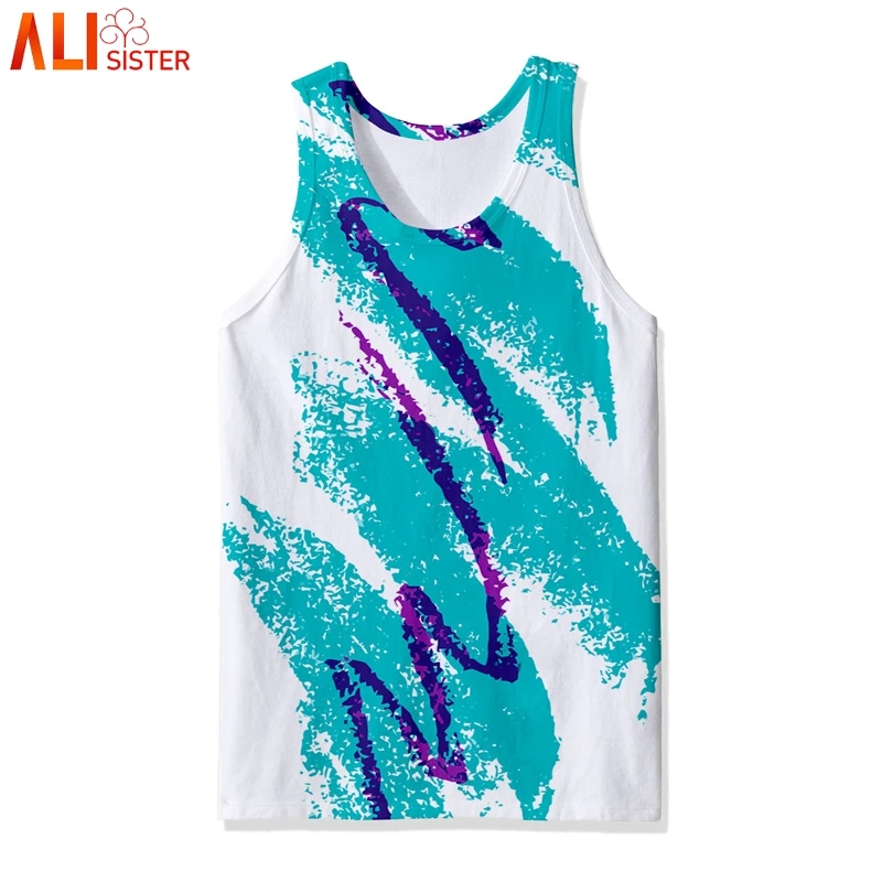 Alisister майка для мужчин 3d принт бодибилдинг одежда без рукавов майки жилет Gymclothing Debardeur Homme Musculation