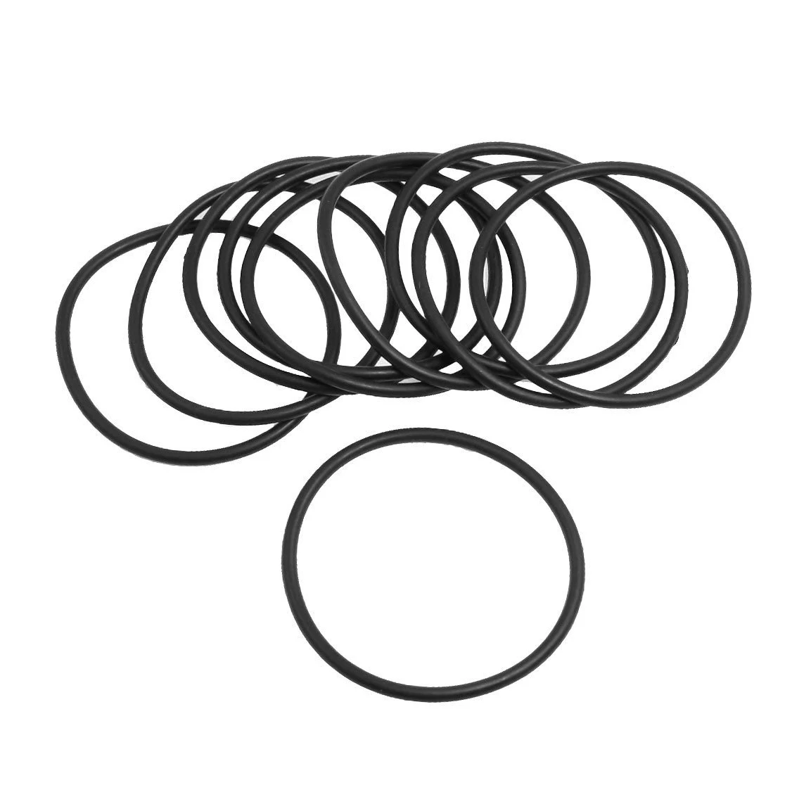 IMC Hot 10 Pcs 60 Mm X 3 1mm Black Silicone O Rings Oil Seals Gaskets
