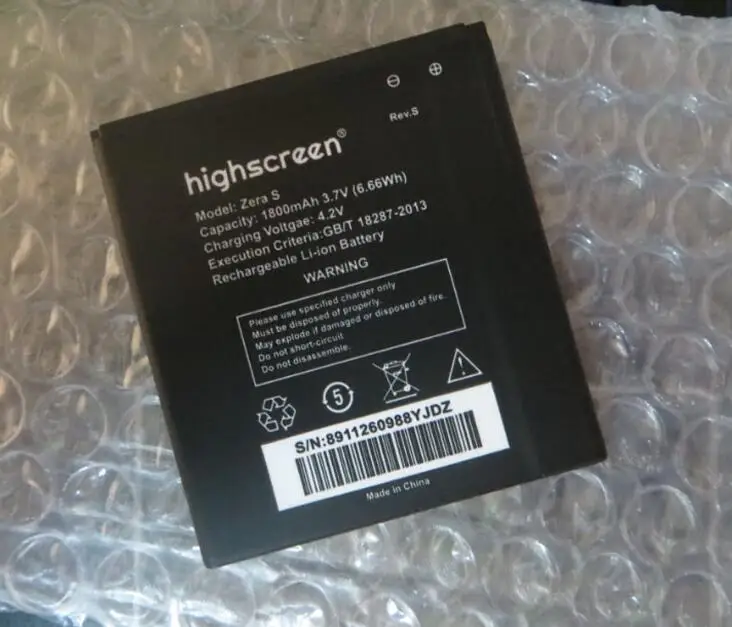 Для Highscreen Zera S (res S) 1600mah аккумулятор литий-ионный встроенный литий-полимерный для