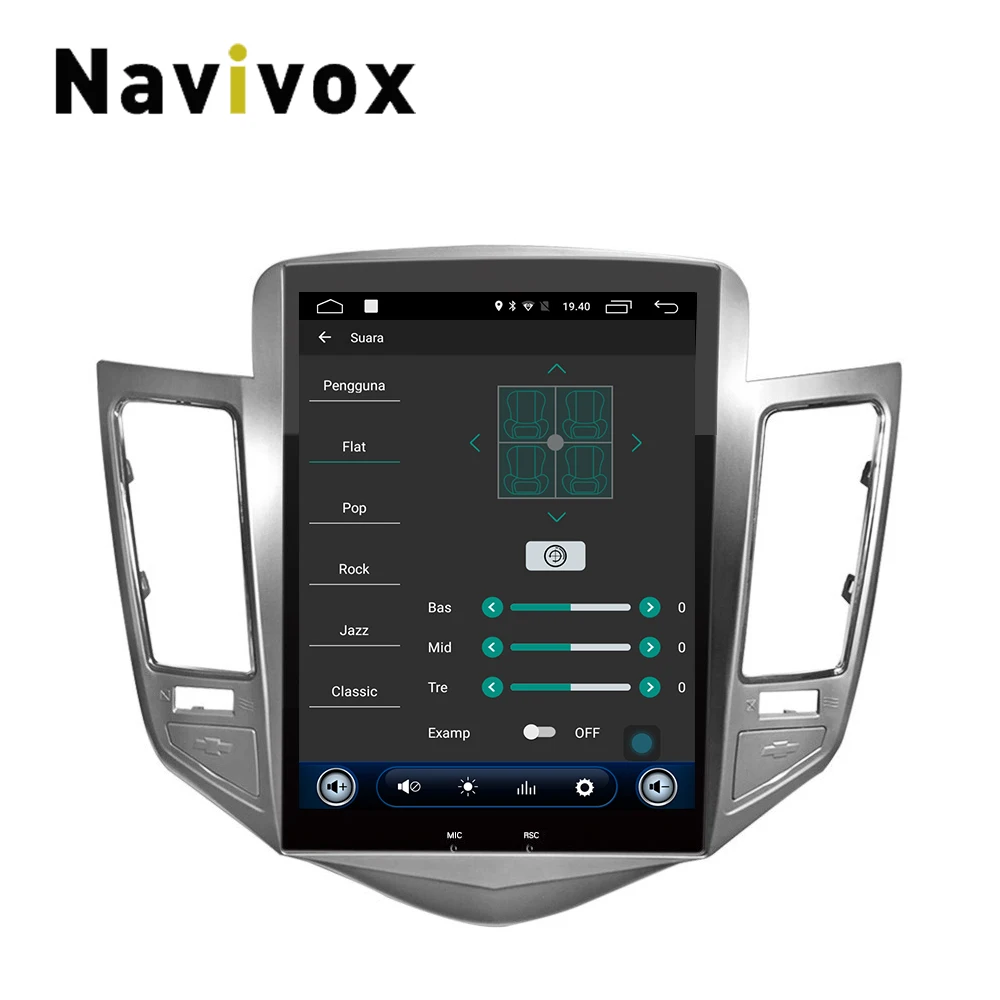 Perfect 32G ROM Vertical screen android 6.0system car gps multimedia video radio player in dash for Chevrolet CRUZE navigation stereo 1