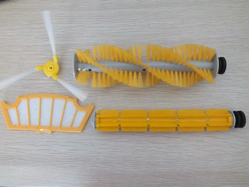 (For Cleaner A320/A325/A330/A335/A336/A337/338) Hair Brush,Rubber Brush,Side Brush,HEPA Filter for Robot Vacuum Cleaner (For Cleaner A320/A325/A330/A335/A336/A337/338) Hair Brush,Rubber Brush,Side Brush,HEPA Filter for Robot Vacuum Cleaner