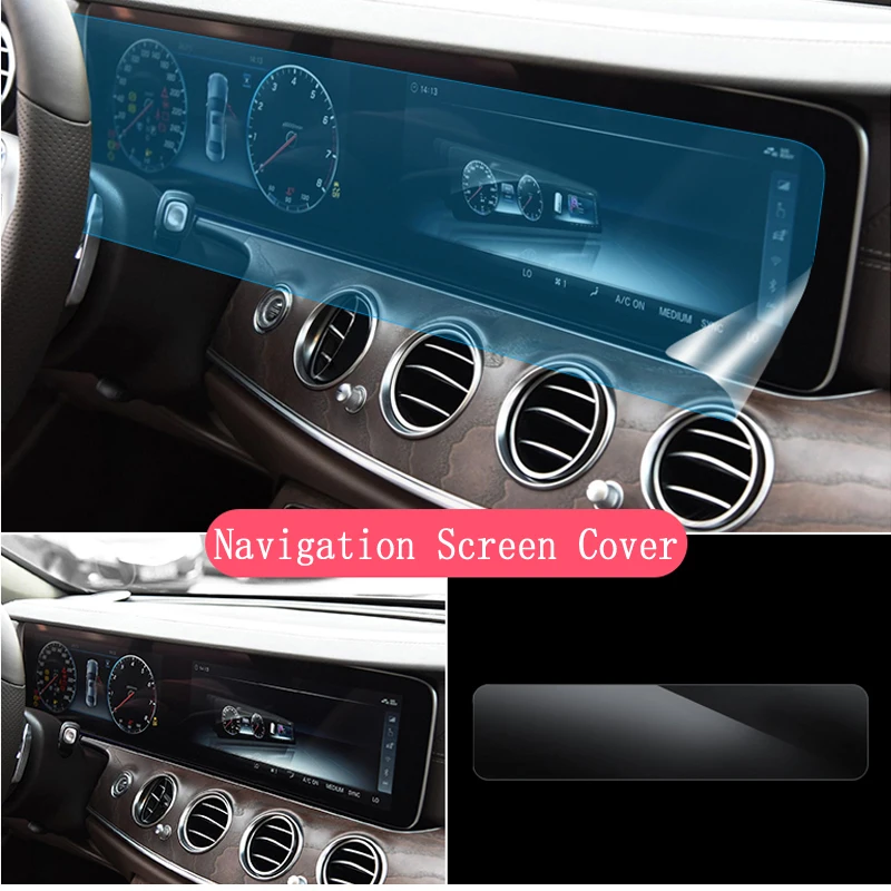 Наклейка для Mercedes BENZ W213 E200/260/300/200L/300L TPU внутренняя наклейка прозрачная защитная