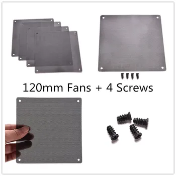 

1PC Dustproof Computer PC Cooler Fan Case Cover 120x120mm Dust Filter Cuttable Mesh Fits Standard 120mm Fans + 4 Screws