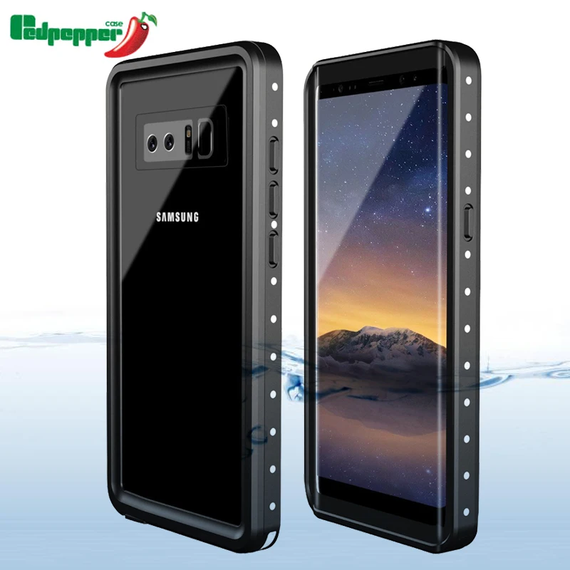 

For Samsung Galaxy Note 9 Case Original RedPepper IP68 Waterproof Diving Underwater PC + TPU Armor Cover for galaxy Note 9 case