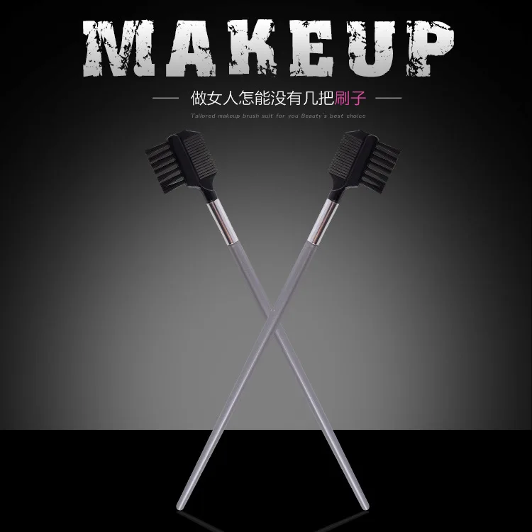 

2017 b rushes professional e yebrow e yelash Dual-Comb Extension b rush Comb Cosmetics Make up tools