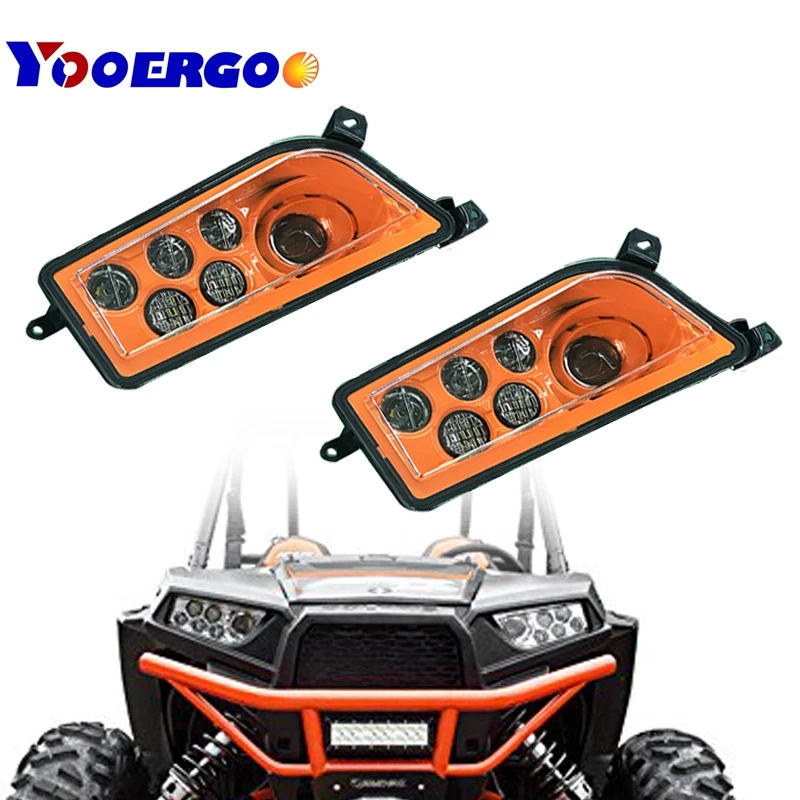 14-17 POLARIS RZR XP 1000 и TURBO - SPECTRA ОРАНЖЕВЫЙ светодиодный комплект фар-левая правая ная