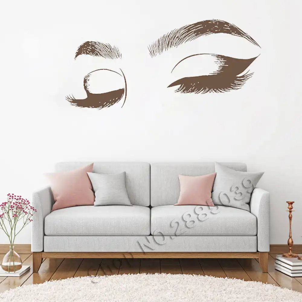 Cierra Calcomanias Para Pared Con Ojos Pestanas Pegatinas De