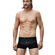 Купальный костюм с низкой талией мужские купальники новые летние каникулы плавки боксеры шорты купальники мужские sunga купальный костюм