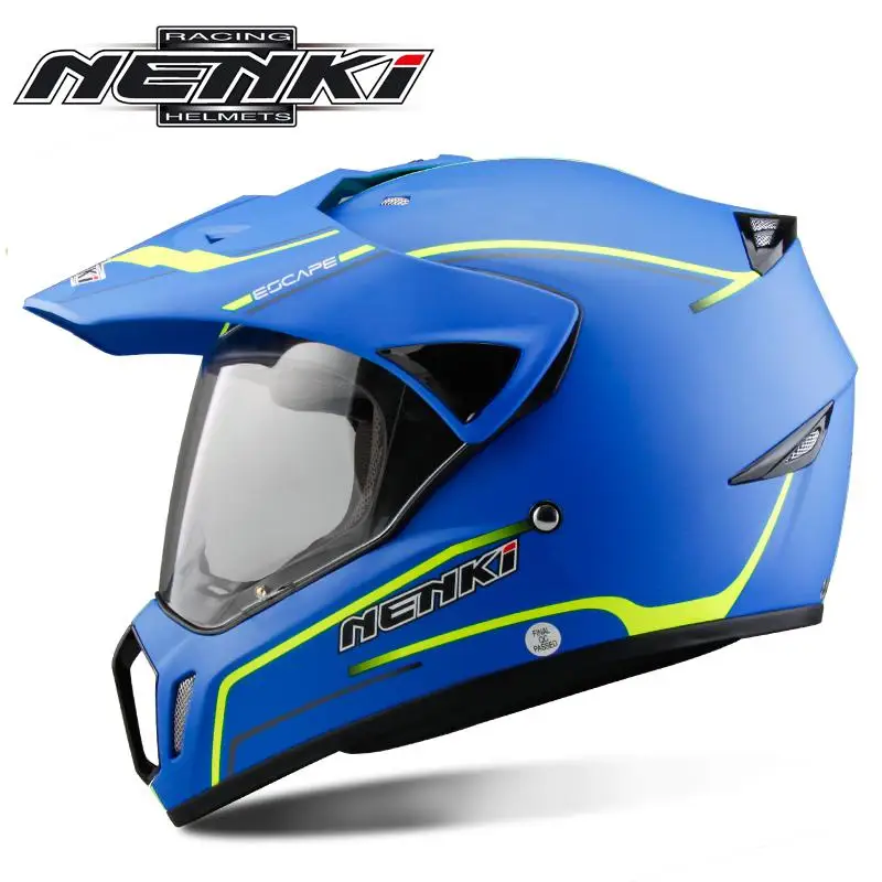 NENKI черный мотоциклетный шлем полный шлем для мотокросса мужские Приключения Горные DH гонки Casco Мото шлем ECE - Цвет: 7