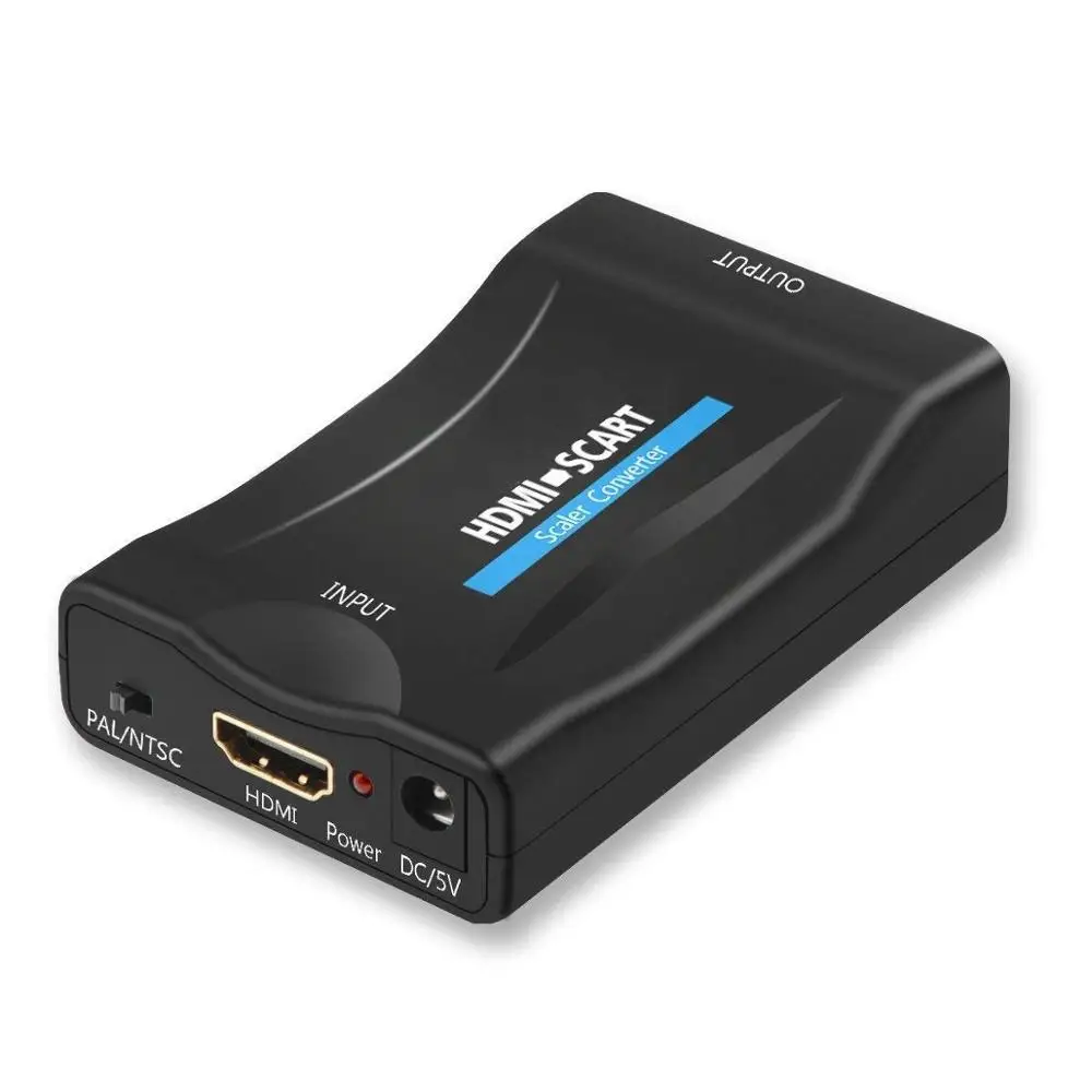  1080P HDMI a SCART Video Audio di Alto Livello Convertitore AV Adattatore di Segnale HD Ricevitore 