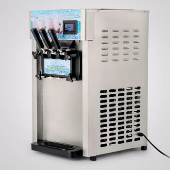 

Commercial frozen yogurt machine , soft ice cream machine with 3 flavor 220V