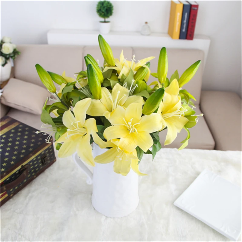 10 шт. Декоративные искусственные лилии для духов|artificial flowers for decoration|flowers artificialflowers