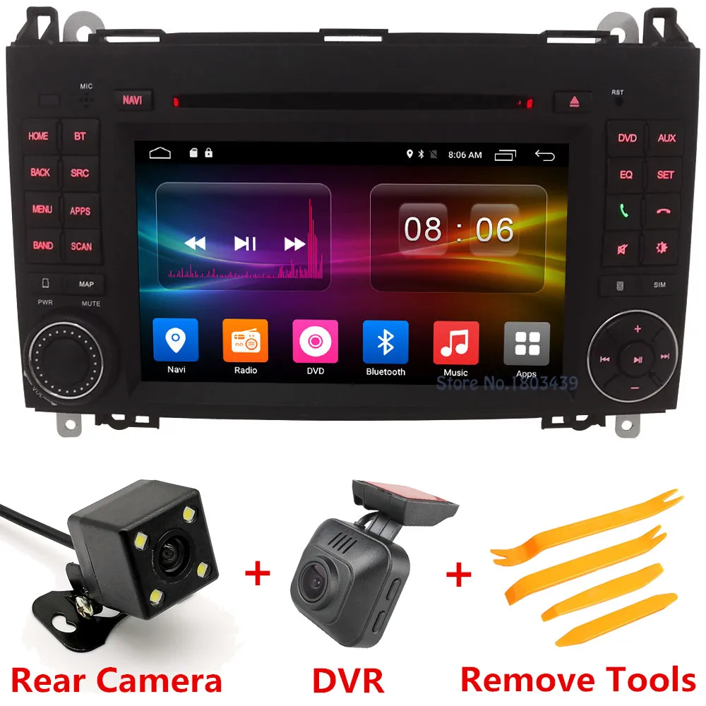 

4G WIFI Android 6 Car DVD Multimedia Player Radio GPS Glonass For Benz B200 B150 B170 A180 A160 W906 W209 W311 W315 W318 Vito