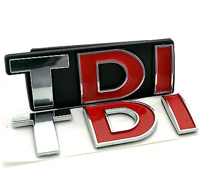 

2pc TDI Car Front Rear Badge for Golf Touareg Scirocco TDI Grill Boot Emblem Car Styling