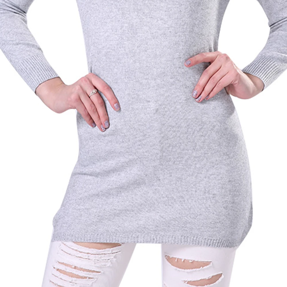 11.11 Sparsil Women Winter Rib Sleeve Cashmere Blend Knitted Pullover Autumn Solid Colors Christmas Knitwear Warm Sweater