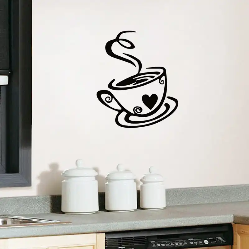 Azulejo de la Pared de Vinilo Palabras Café transferencia Pegatinas Calcomanías Cocina Hogar Decoración