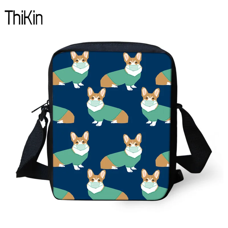THIKIN Corgi милые сумки для детского сада девочек брендовые дизайнерские женские
