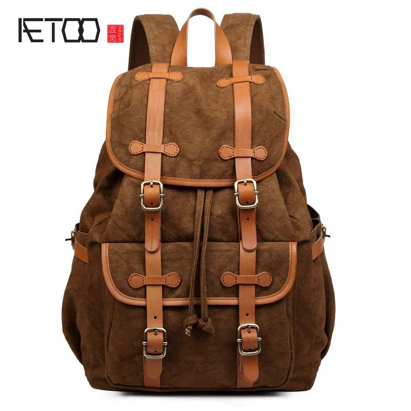 

BJYL Backpack Korean version of the shoulder bag with canvas backpack 2017 new