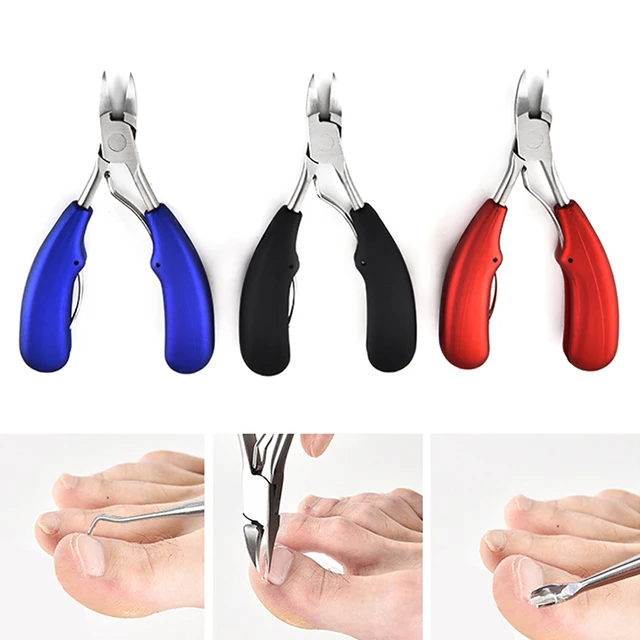 New Nail Clipper Cutter Double Spring Soft Rubber Handle Fingernail
