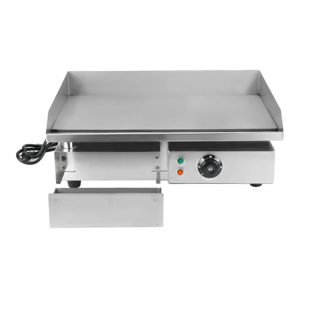 

Commercial Electric Grill 1500W Electric Food Oven Stainless Steel Restaurant BBQ Grill Desktop Steak Machine US Plug