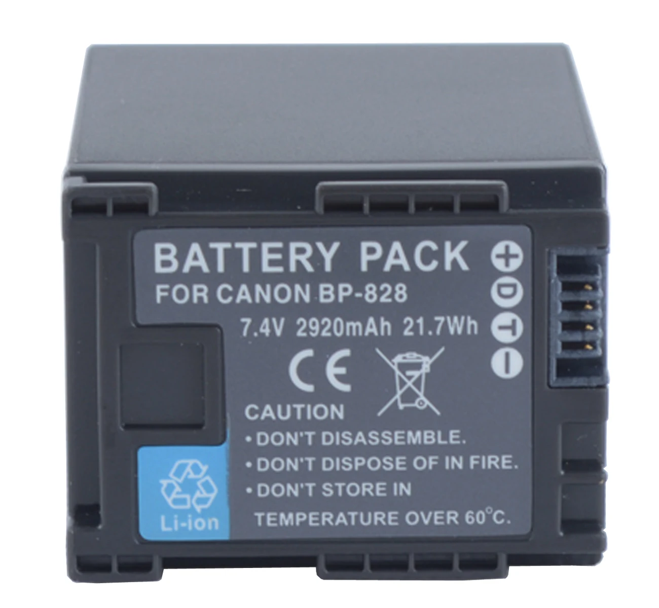 1x BP-828 Battery Аккумуляторная батарея для профессиональной видеокамеры Canon XA11, XA15, XA20, XA25, XA30, XA35, XA40, XA45, XA50, XA55, XF400, XF405 4K - Цвет: 1x BP-828 Battery