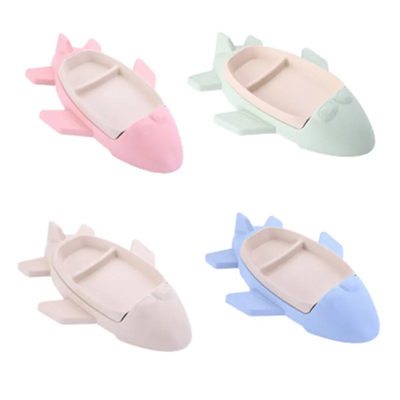 ideacherry 6Pcs/Set Tableware Wheat Bamboo Fiber Child Carton Airplane Training Plate Baby Feeding Dinnerware Set Kid Dishes Kit ideacherry 6Pcs/Set Tableware Wheat Bamboo Fiber Child Carton Airplane Training Plate Baby Feeding Dinnerware Set Kid Dishes Kit