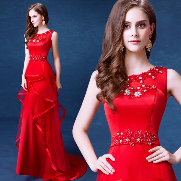 2016 new arrival stock maternity plus size bridal gown evening dress