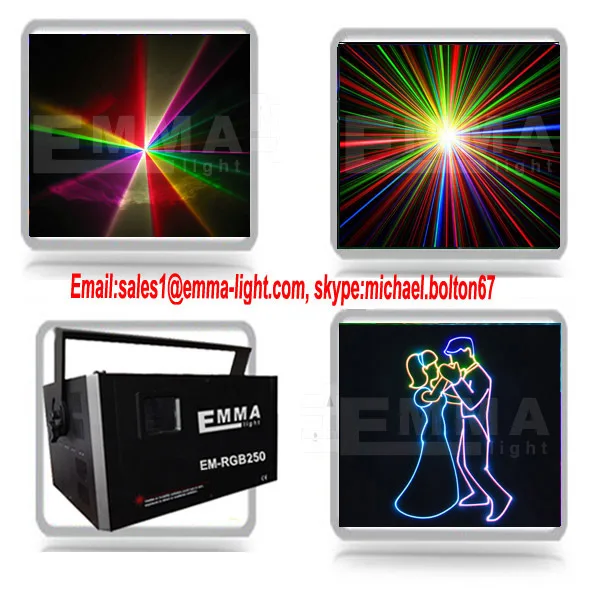 

3 watt RGB Full Color 3D animation laser projector light/ laser display system