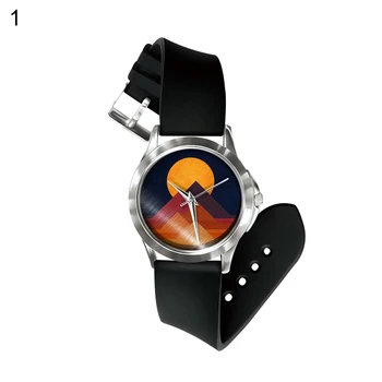 

Fashion Boys Girls Abstract Painting Dial Pin Buckle Analog Quartz Wrist Watch