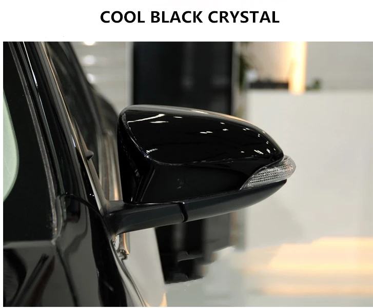 2 Шт Автомобильные красные/черные/белые зеркала заднего вида для Toyota Camry 2012- автомобильные аксессуары - Цвет: CRYSTAL BLACK