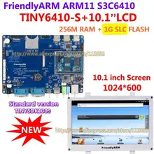 Free shipping, FriendlyARM S3C6410 , Standard TINY6410SDK +10.1 inch touch LCD,256M RAM + 1G Flash,ARM11 Development Board