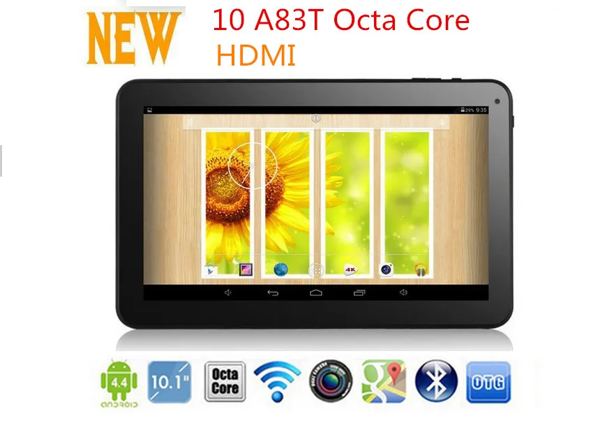 Бесплатная доставка 10 " 10.1 " окта ядро Android 5.1 Allwinner A83T планшет пк двойная камера 2 ГБ оперативной памяти 32 ГБ ROM 1.3 ГГц Bluetooth