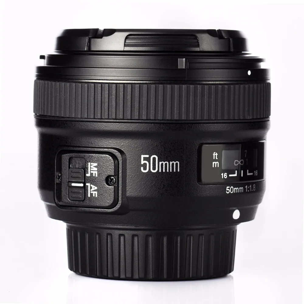 Top! Auto Focus Lens YN 50MM F/1.8 For Nikon D7200 D5300 D5200 D750 D500 D4s 3