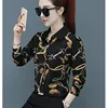 Women Spring Summer Style Blouses Shirts Lady Casual Long Sleeve Turn-down Collar Flower Printed Blusas Tops DF2700 2
