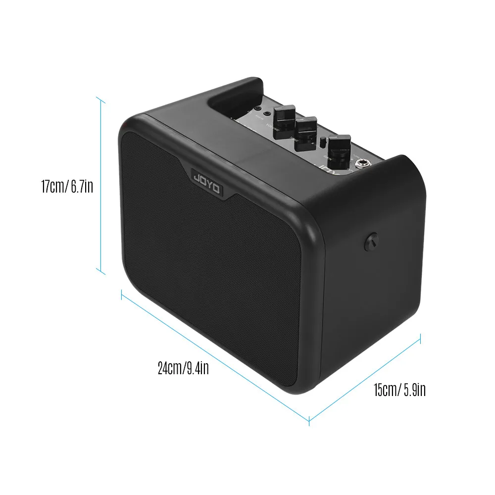 JOYO MA-10E мини портативный Электрический гитарный усилитель, динамик 10 Вт усилитель OD/чистый двойной канал с адаптером питания гитарный усилитель